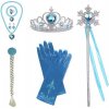 Sada doplnkov Frozen Elsa Farba: Súprava s tmavomodrými rukavicami, Veľkosť: UNI Sada doplnkov Frozen Elsa Farba: Súprava s tmavomodrými rukavicami, Veľkosť: UNI