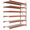Majster Regál Kovový regál LONGSPAN 200x225x60-6-Metal, Pozinkované/Oranžová Majster Regál Kovový regál LONGSPAN 200x225x60-6-Metal, Pozinkované/Oranžová