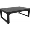 Záhradný stôl Allibert Lyon Rattan 116x72x40/66 cm grafit Záhradný stôl Allibert Lyon Rattan 116x72x40/66 cm grafit