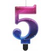 Dortisimo Tortové sviečky -metalická nočná obloha 5 (8cm) Dortisimo Tortové sviečky -metalická nočná obloha 5 (8cm)
