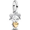 Visiaci prívesok PANDORA Šťastné dievča 763601C00 Visiaci prívesok PANDORA Šťastné dievča 763601C00