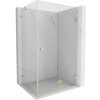MEXEN/S - Lunar-F sprchovací kút skladacie dvere pravá 95 x 90, transparent, zlato kartáčovaná 836-095-090-55-00-P MEXEN/S - Lunar-F sprchovací kút skladacie dvere pravá 95 x 90, transparent, zlato kartáčovaná 836-095-090-55-00-P