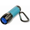 Carson SL-44 UVSight Pro LED UV baterka, modrá svietiaca rukoväť v tme, karabína