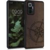 Drevené púzdro s dizajnom kompas kwmobile Xiaomi Redmi Note 10 Pro tmavě hnědá Drevené púzdro s dizajnom kompas kwmobile Xiaomi Redmi Note 10 Pro tmavě hnědá