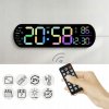 DIGITÁLNE NÁSTENNÉ HODINY HD, BUDÍK, RGB, VEĽKÝ DISPLEJ, DIAĽKOVÉ OVLÁDANIE, 10 ÚROVNÍ JASU DIGITÁLNE NÁSTENNÉ HODINY HD, BUDÍK, RGB, VEĽKÝ DISPLEJ, DIAĽKOVÉ OVLÁDANIE, 10 ÚROVNÍ JASU