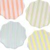 Meri Papierový tanier Pastel Stripe – sada