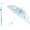 APT deštník holový průhledný modrý APT deštník holový průhledný modrý