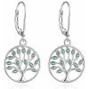 Beneto Elegantné strieborné náušnice so zirkónmi Strom života AGUC917L Beneto Elegantné strieborné náušnice so zirkónmi Strom života AGUC917L