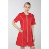 Dámske zdravotnícke šaty na zips M-173C, červená (Zdravotnícke oblečenie) Dámske zdravotnícke šaty na zips M-173C, červená (Zdravotnícke oblečenie)