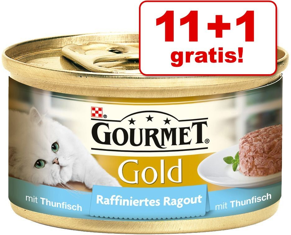 Gourmet Gold Raffiniertes Ragout Tuniak 12 x 85 g