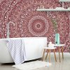 Tapeta Mandala vo vintage štýle v ružovom odtieni Tapeta Mandala vo vintage štýle v ružovom odtieni