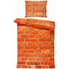 IMPAR Obliečky Tehly, 140 × 200 cm + 90 × 70 cm IMPAR Obliečky Tehly, 140 × 200 cm + 90 × 70 cm