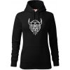 Viking logo - Mikina dámská Cape s kapucí - M ( Čierna ) Viking logo - Mikina dámská Cape s kapucí - M ( Čierna )