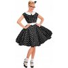DÁMSKE ŠATY ČIERNE S BODKAMI 50. ROKOV, KOSTÝM M DÁMSKE ŠATY ČIERNE S BODKAMI 50. ROKOV, KOSTÝM M
