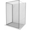 Mexen Kioto sprchová stena Walk-in 140 x 120 cm, čierny rám, chróm - 800-140-212-01-70-120 Mexen Kioto sprchová stena Walk-in 140 x 120 cm, čierny rám, chróm - 800-140-212-01-70-120
