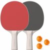 PONGORI Súprava PPR 100 na stolný tenis 2 rakety + 3 loptičky rovný tvar PONGORI Súprava PPR 100 na stolný tenis 2 rakety + 3 loptičky rovný tvar