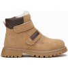 Členkové čižmy Na Suchý Zips zateplené, camel farba, zimné, chlapčenské, kožené, traperky, teplé, veľkosť 36 Členkové čižmy Na Suchý Zips zateplené, camel farba, zimné, chlapčenské, kožené, traperky, teplé, veľkosť 36