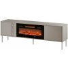 CMM Cama RTV skriňa EF + krb čierna TRESSE 180x40x54,5 kašmírový mat CMM Cama RTV skriňa EF + krb čierna TRESSE 180x40x54,5 kašmírový mat