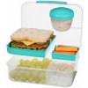 SISTEMA To Go Bento Lunch 1,65 l mätový - obedová krabička s troma komorami a nádobkou na jogurt SISTEMA To Go Bento Lunch 1,65 l mätový - obedová krabička s troma komorami a nádobkou na jogurt