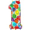 Nafukovací balónik číslo 1 farebné balóniky 102cm extra veľký - Grabo Nafukovací balónik číslo 1 farebné balóniky 102cm extra veľký - Grabo