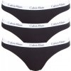 Calvin Klein Calvin Klein Nohavičky Tanga QD3587E čierne 3balenie - XS Calvin Klein Calvin Klein Nohavičky Tanga QD3587E čierne 3balenie - XS