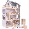 INKA Drevený domček pre bábiky + nábytok 80 cm