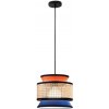 Luce Ambiente Design Svietidlo Gazebo, oranžová/modrá/prírodná, Ø 26 cm, látka/rattan - I-GAZEBO-S26-AB Luce Ambiente Design Svietidlo Gazebo, oranžová/modrá/prírodná, Ø 26 cm, látka/rattan - I-GAZEBO-S26-AB