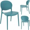 Stolička Justin, plastová, tyrkysová 41376 Stolička Justin, plastová, tyrkysová 41376