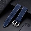 eses Remienok z nubukovej kože pre smart hodinky 20 mm Farba: modrá