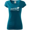 Evolúcia Ride horse - Dámske tričko Pure - 3XL ( Petrolejová ) Evolúcia Ride horse - Dámske tričko Pure - 3XL ( Petrolejová )