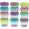 Melii Glass Food Container 6 x 118 ml + Melii Glass Food Container 6 x 59 ml