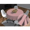 Biante Dekoračný okrúhly obrus Rongo RG-074 Staroružový Ø 100 cm Biante Dekoračný okrúhly obrus Rongo RG-074 Staroružový Ø 100 cm