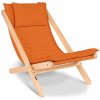 MarLiving Skladacie lehátko BREEZIO 02 z masívu/oranžové MarLiving Skladacie lehátko BREEZIO 02 z masívu/oranžové
