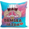 Sablio Vankúš Dámska jazda: 40x40 cm Sablio Vankúš Dámska jazda: 40x40 cm