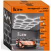 LED Lampa Hexagón Stropná 522x298 cm Panel Osvetlenie Do Garáže Dielne LED Lampa Hexagón Stropná 522x298 cm Panel Osvetlenie Do Garáže Dielne