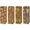 MFP Kraft mix V29, vianočná darčeková taška na fľašu, rozmer 12x36x8,5cm, rôzne metalické motívy MFP Kraft mix V29, vianočná darčeková taška na fľašu, rozmer 12x36x8,5cm, rôzne metalické motívy