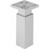 Nábytková nožička FP003, 33x33mm, sivá RAL 9006 100mm Nábytková nožička FP003, 33x33mm, sivá RAL 9006 100mm