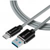 Tactical KP31191 Aramid extra pevný USB-A/USB-C, 2m, sivý Tactical KP31191 Aramid extra pevný USB-A/USB-C, 2m, sivý
