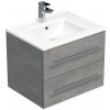 Kúpeľňová skrinka s umývadlom SAT Cube Way 60x53x46 cm matný betón CUBE46602BEMOD Kúpeľňová skrinka s umývadlom SAT Cube Way 60x53x46 cm matný betón CUBE46602BEMOD