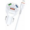 Autonabíjačka KAKU (KSC-493) 3xUSB 20W 4,8A QC3.0 +kabel USB 8-PIN Lightning kábel - biela Autonabíjačka KAKU (KSC-493) 3xUSB 20W 4,8A QC3.0 +kabel USB 8-PIN Lightning kábel - biela