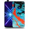 Picasee silikónový čierny obal pre Honor 9X - Blue Magma Picasee silikónový čierny obal pre Honor 9X - Blue Magma
