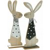 DEKORÁCIA DREVENÁ ZAJAC GLAMOUR 11X33cm