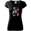 Šipkár kreslený terč - Dámske tričko Pure - XL ( Čierna ) Šipkár kreslený terč - Dámske tričko Pure - XL ( Čierna )