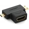 Ugreen adapter HDMI Type A (female) to mini HDMI (male) / micro HDMI (male) black (20144) Ugreen adapter HDMI Type A (female) to mini HDMI (male) / micro HDMI (male) black (20144)