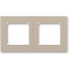ABB, s.r.o. Levit - 3901H-A05020 18 - Rámček dvojnásobný - macchiato/biela ABB, s.r.o. Levit - 3901H-A05020 18 - Rámček dvojnásobný - macchiato/biela