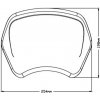 PUIG Plexi na motorku PUIG FRONTAL PLATE 3812J matná čierna PUIG Plexi na motorku PUIG FRONTAL PLATE 3812J matná čierna