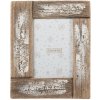 Clayre & Eef Bielo-hnedý antik drevený fotorámik - 18*2*23 cm / 10*15 cm - Clayre & Eef Clayre & Eef Bielo-hnedý antik drevený fotorámik - 18*2*23 cm / 10*15 cm - Clayre & Eef