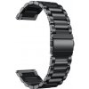 Kovový náramek pro chytré hodinky - 20mm (Amazfit, Samsung, Garmin, Honor, Huawei) Barva: Černý Kovový náramek pro chytré hodinky - 20mm (Amazfit, Samsung, Garmin, Honor, Huawei) Barva: Černý
