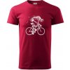 Gravel Bike - kostra - Klasické pánske tričko vyššej gramáže - XS ( Marlboro červená ) Gravel Bike - kostra - Klasické pánske tričko vyššej gramáže - XS ( Marlboro červená )