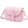 Kožená ružová crossbody kabelka G35100